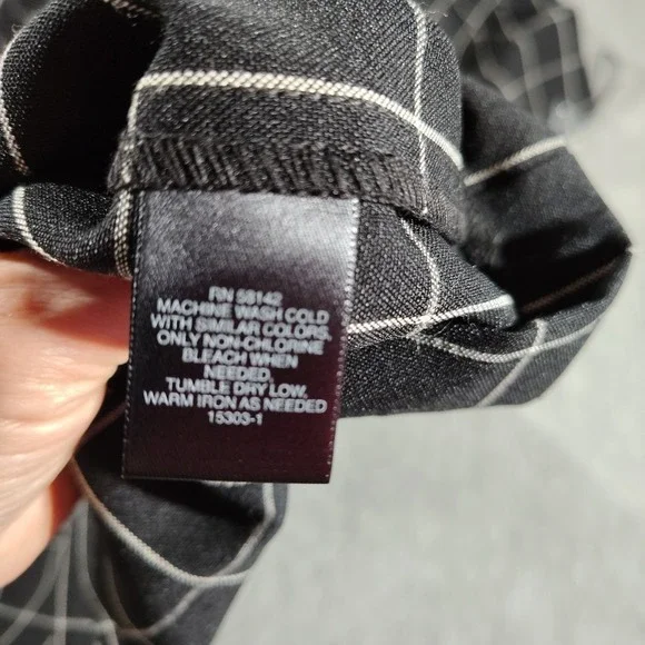 Liz Claiborne Dress Ladies 14 Black/White Check Sheath Dinner Work Church Party - Picture 9 of 10